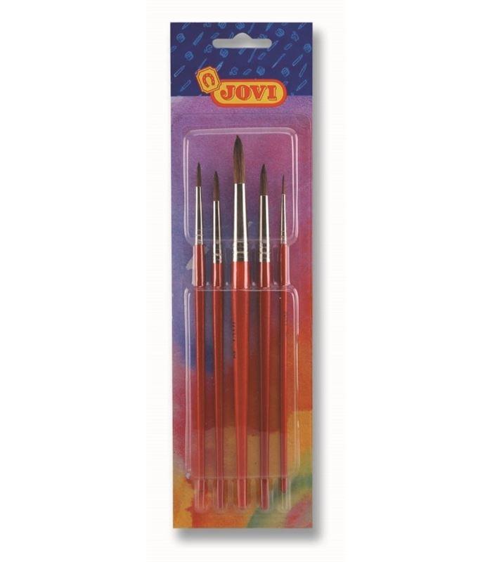 SET 5 PINCELES N 0,4,6,8 Y 12 JOVI