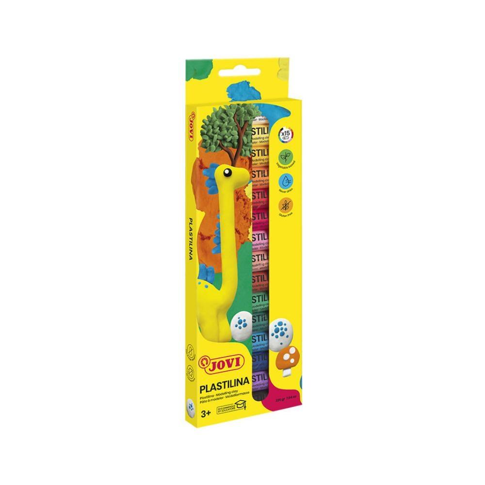 PLASTILINA JOVI SET DE 15 BARRAS DE 15g DE COLORES