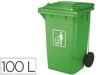 CONTENEDOR DE RESIDUOS VERDE 100L