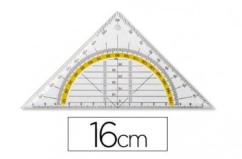 ESCUADRA ALEMANA GEOMETRICA 16CM GEODREIECK