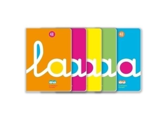 LIBRETA LAMELA 50H A4 4X4 CUADROVIA TAPA POLIPROPILENO