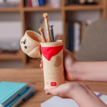 ESTUCHE KAWAII 2 EN 1 SILICONA LEGAMI GOLDEN