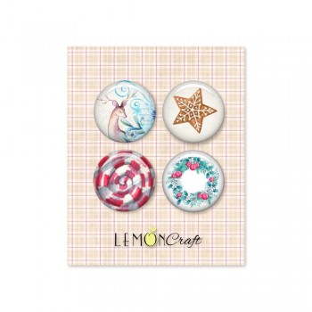 BOTONES LEMONCRAFT JOY TO THE WORLD PACK-4