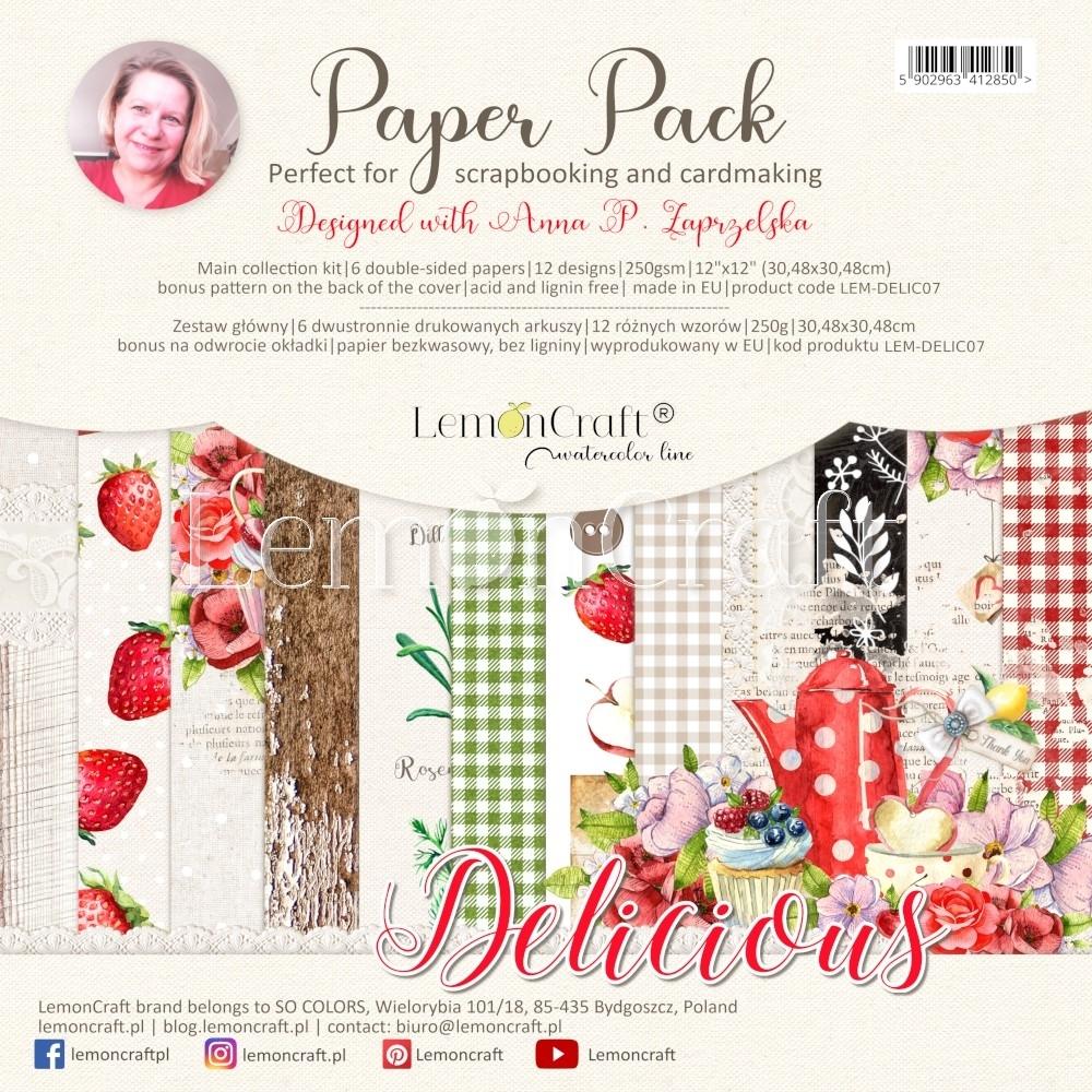 SET LAMINAS 12X12 LEMONCRAFT DELICIOUS