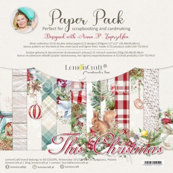 SET LAMINAS 12X12 LEMONCRAFT THIS CHRISTMAS