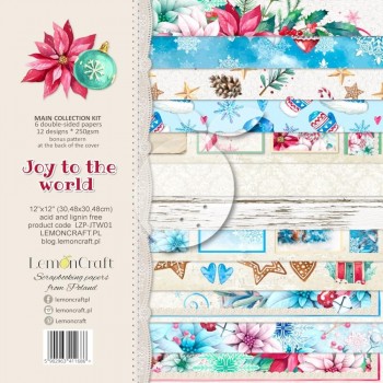 SET LAMINAS 12X12 LEMONCRAFT JOY TO THE WORLD