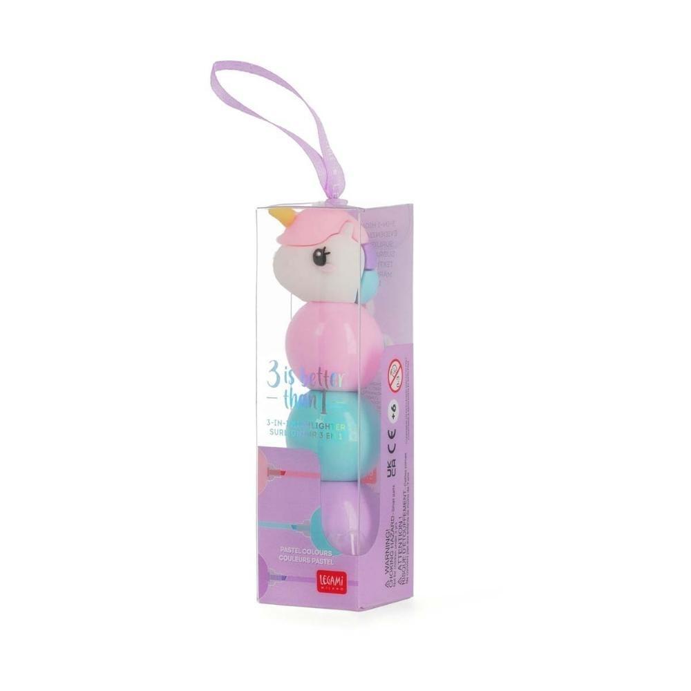 MARCADO FLUORESCENTE 3 EN 1 UNICORNIO LEGAMI