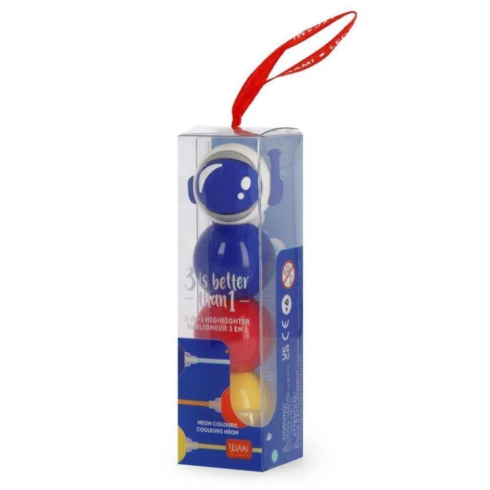 MARCADOR FLUORESCENTE 3 EN 1 SPACE LEGAMI