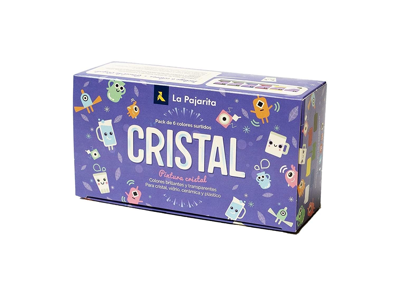 PINTURA CRISTAL SURTIDO C-6 LA PAJARITA