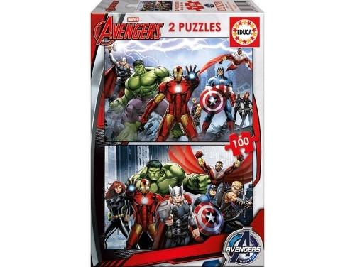 PUZZLE 2X100 AVENGERS 6-8 AÑOS EDUCA