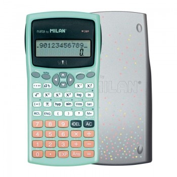 CALCULADORA MILAN CIENTIFICA 240 FUNCIONES SILVER VERDE