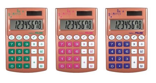 CALCULADORA MILAN COPPER POCKET