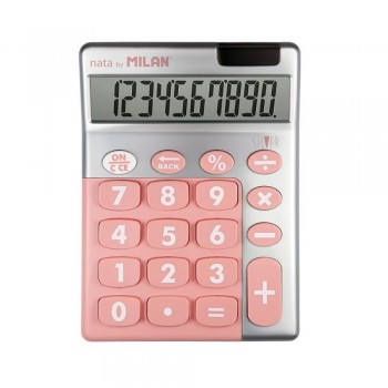 CALCULADORA MILAN TOUCH 10 DIG. SILVER