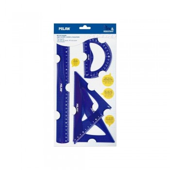 JUEGO REGLAS 4 PIEZAS MILAN FLEXIBLE