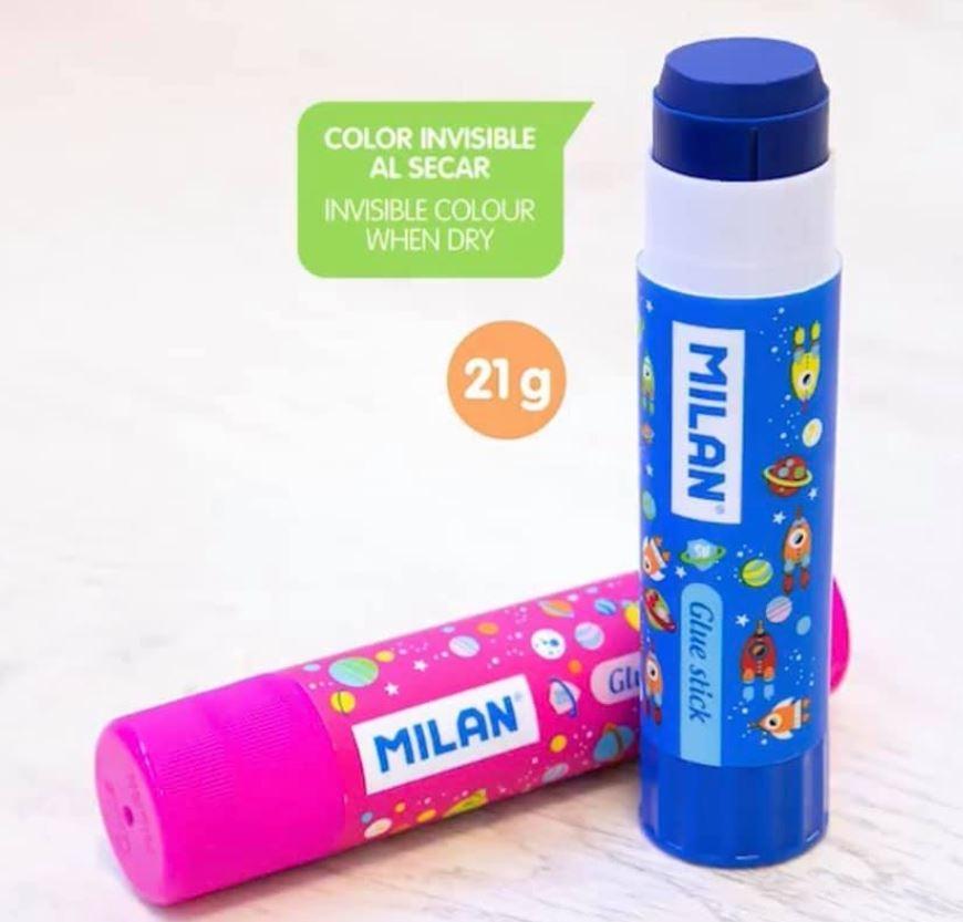 PEGAMENTO BARRA MILAN COLORES AZUL Y ROSA 21g