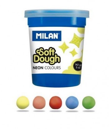 PASTA BLANDA MILAN 5 FRASCOS 142GR. COLORES NEON