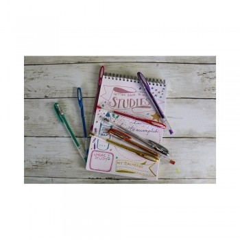 ESTUCHE 8UD BOLIGRAFOS UNIBALL SIGNO SPARKLING PURPURINA