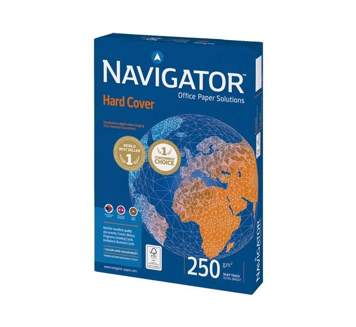 PAPEL A4 NAVIGATOR 250G. HARDCOVER 125 HOJAS