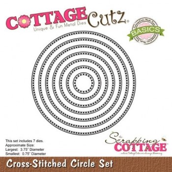 SET 9 TROQUELES CIRCULOS COTTAGE