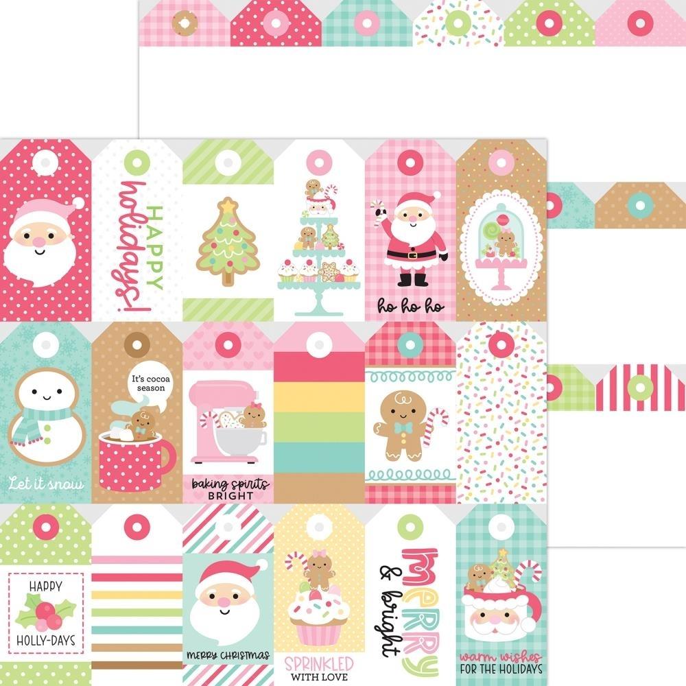LAMINA 30X30 DOBLE CARA GINGERBREAD KISSES