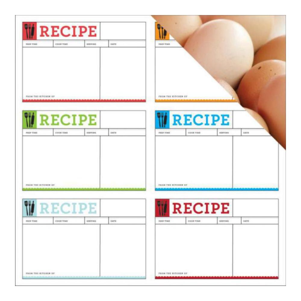 LAMINA RECIPE CARDS 30X30