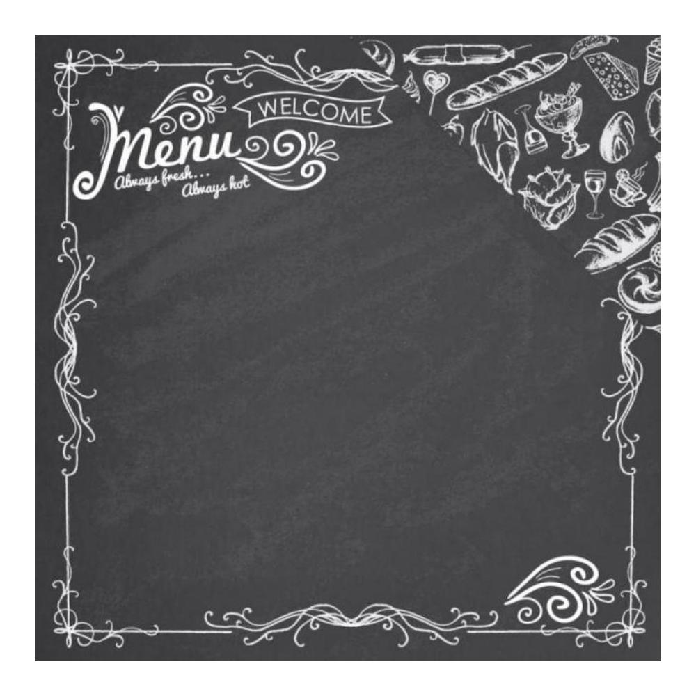 LAMINA THE MENU 30X30