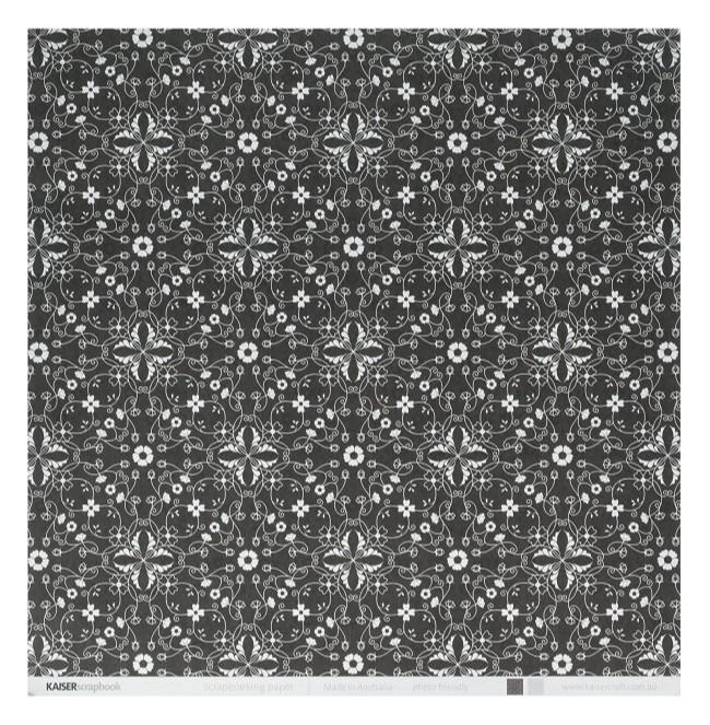 LAMINA PENELOPE EBONY & IVORY 30X30