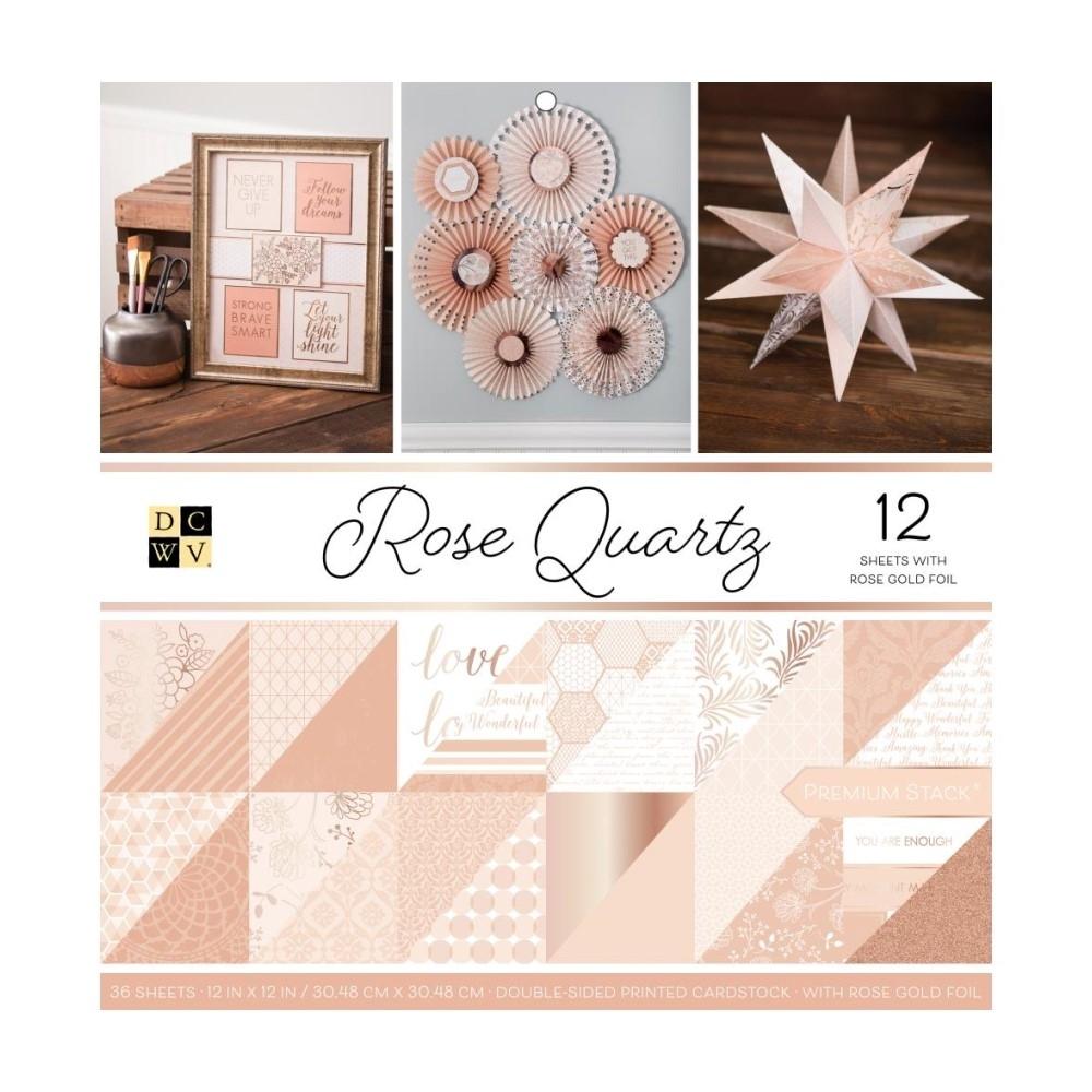 BLOCK 36 HOJAS DOBLE CARA 30X30 DCWV ROSE QUARTZ