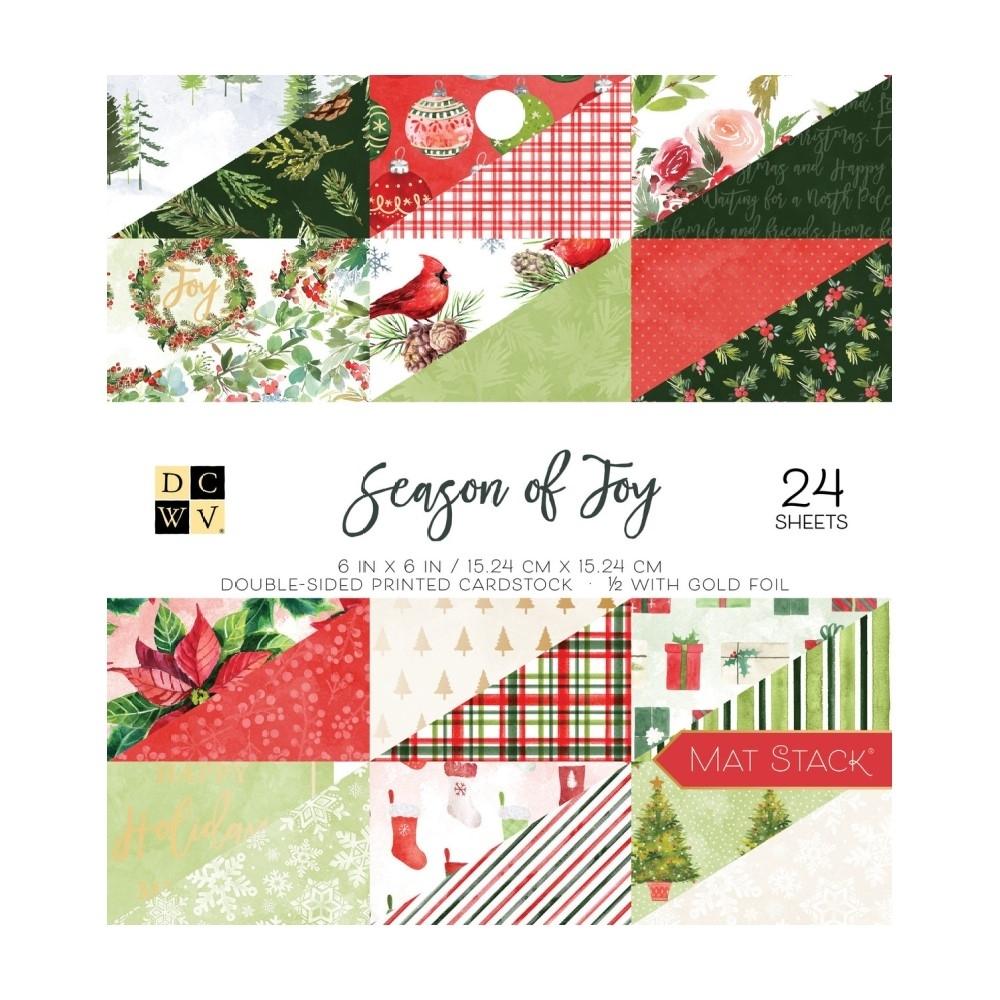 BLOCK 24 LAMINAS DOBLE CARA 15X15 SEASON OF JOY DCWV