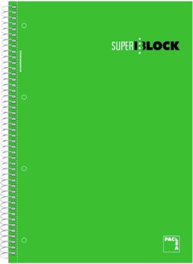 BLOCK PACSA DIN A4 CUADROS 5X5 MICROPERFORADA 160 HOJAS