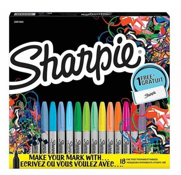 SET SHARPIE F 18 COLORES +ESTUCHE