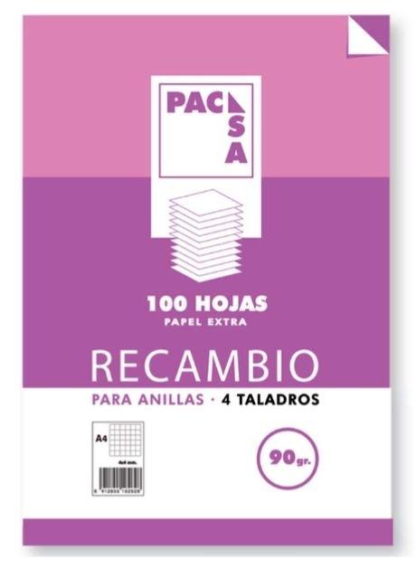 RECAMBIO PACSA A4 1 RAYA 90gr