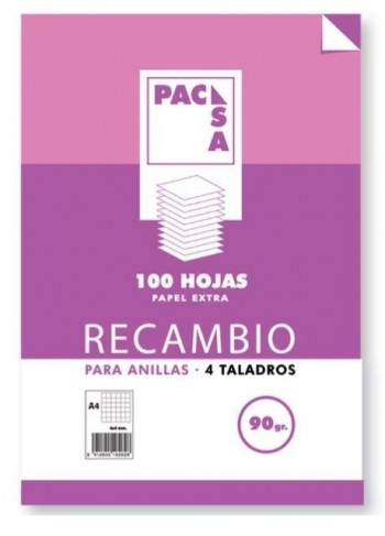 RECAMBIO PACSA A4 1 RAYA 90gr