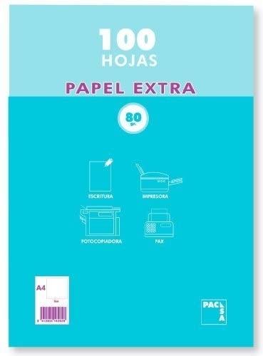 PAPEL PACSA A4 80 GRS PAQUETE 100 H