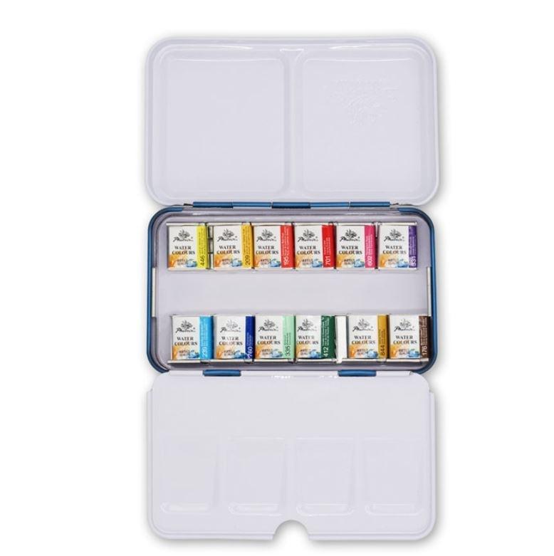 CAJA SET ACUARELA 12 COLORES PHOENIX