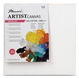 LIENZO 3D ALGODON GRANO MEDIO 300gr ARTIST CANVAS PHOENIX