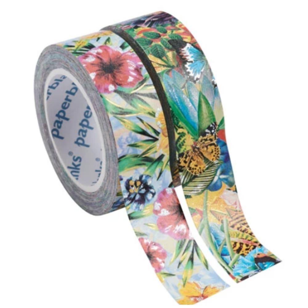 PAPERBLANKS WASHI TAPE MIXED PACK / OLA/TROPICAL GARDEN / WASHI