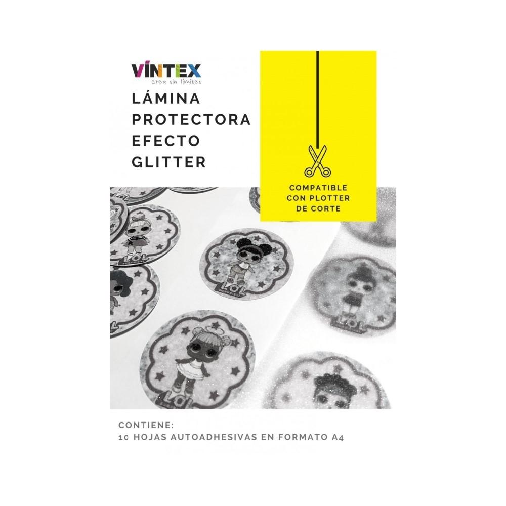 LAMINA PROTECTORA ADHESIVA EFECTO GLITTER VINTEX