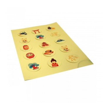 PACK 6 HOJAS PET ORO ADHESIVO IMPRIMIBLE A4 VINTEX