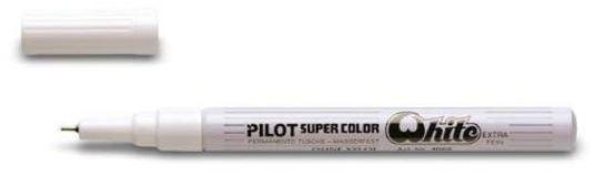ROTULADOR PILOT PERMANENTE PUNTA FINA BLANCO