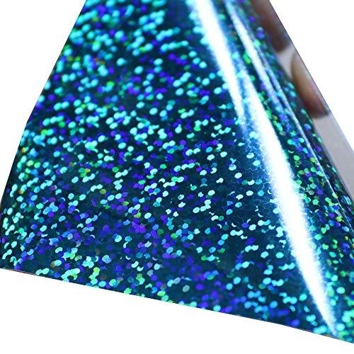 VINILO TEXTIL AZUL HOLOGRAFICO 0,25X1 MT