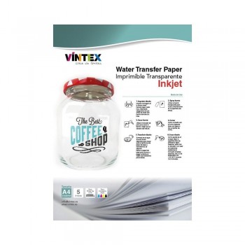 PACK 5 HOJAS WATER TRANSFER INKJET