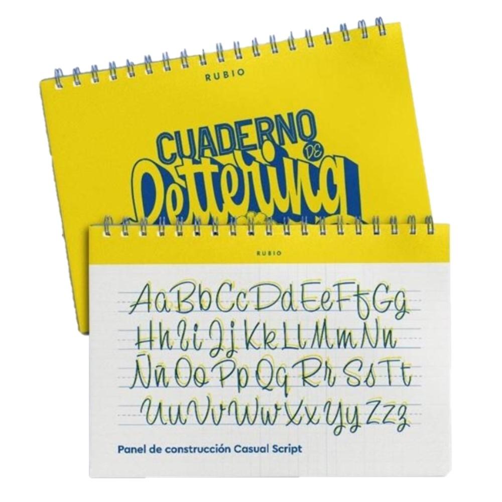 CUADERNO DE LETTERING HORIZONTAL RUBIO