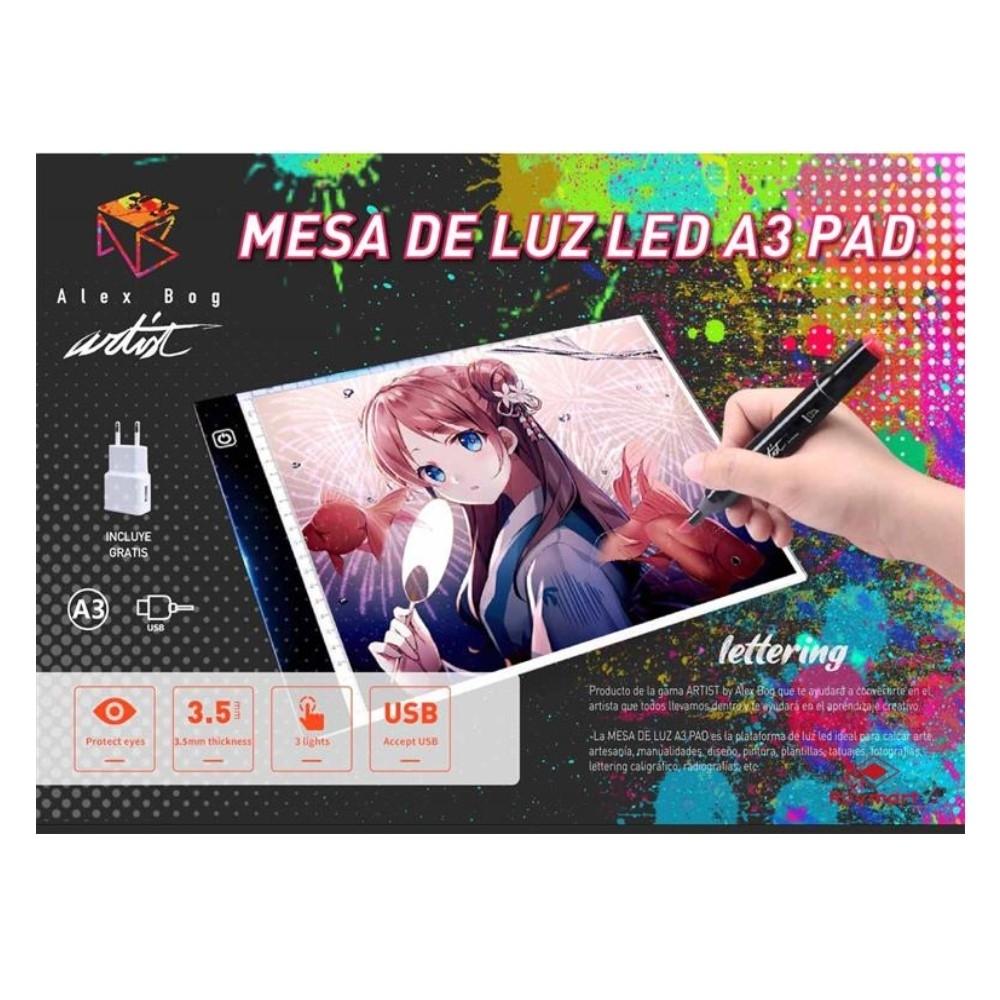 MESA DE LUZ LED A3 PAD ARTIST