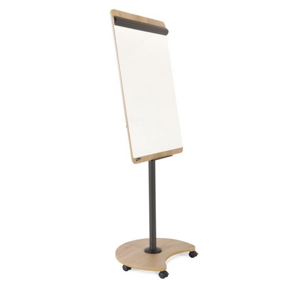 PAPELOGRAFO MOVIL METALICA Y MADERA CON 2 BRAZOS SERIE NATURAL