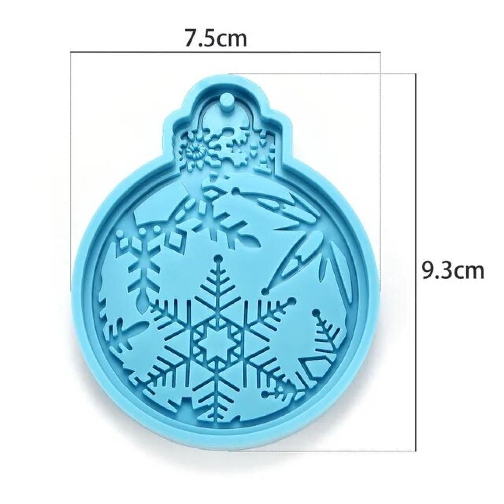 MOLDE SILICONA RESINA BOLA DE NAVIDAD 01