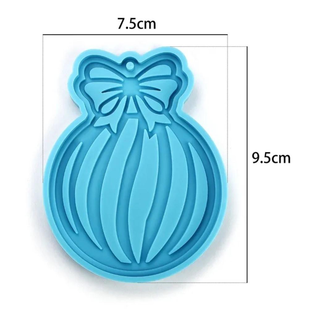 MOLDE SILICONA RESINA BOLA DE NAVIDAD 03