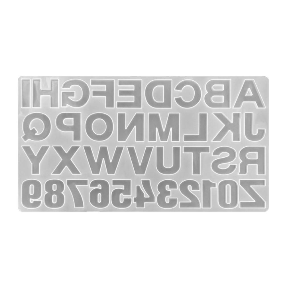 MOLDE SILICONA RESINA LETRAS