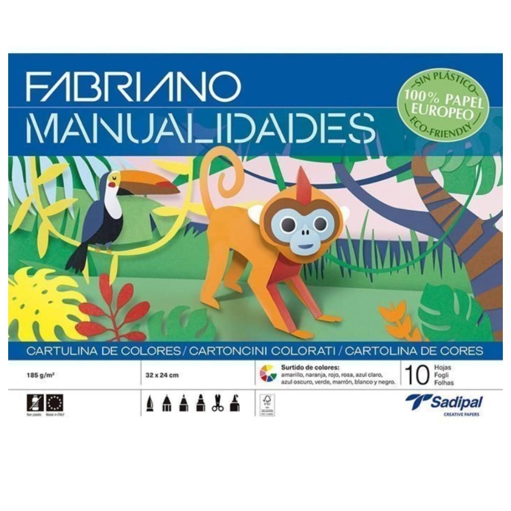 BLOCK DE CARTULINAS SURTIDOS 10HJ FABRIANO