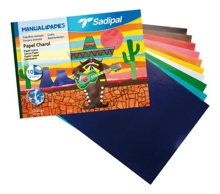 BLOCK PAPEL CHAROL 10 UDS. MANUALIDADES SADIPAL
